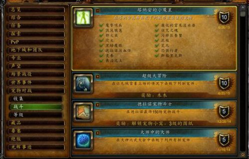 魔獸6.2寵物對戰：塔納安的小魔星成就個人心得