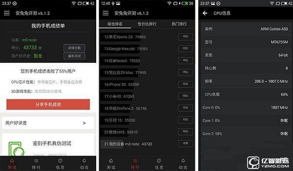 紅米3S和魅藍(lán)note3性能哪個(gè)好 屏幕與跑分對比