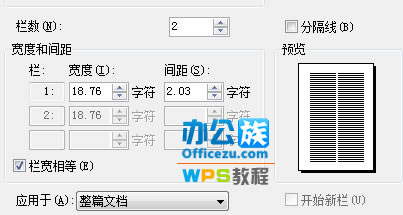 WPS文檔分欄設(shè)置,讓排版更完美