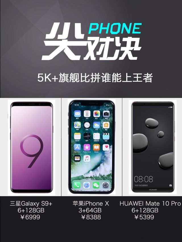 三星S9+、<a href=/tags/96-0.html target=_blank class=infotextkey>華為</a>Mate10 Pro、<a href=/mobile/iphone/ target=_blank class=infotextkey>iPhone</a> X對(duì)比評(píng)測(cè) 頂級(jí)旗艦對(duì)決