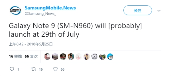 <a href=/tags/46-0.html target=_blank class=infotextkey>三星</a>Note9曝7月29日發(fā)布：Exynos 9810+512G存儲(chǔ)？