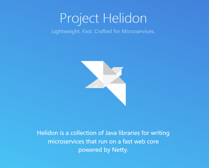 甲骨文推出的 Java 微服務(wù)框架 Helidon：輕量簡(jiǎn)單