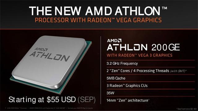 AMD速龍200GE性能對比測試評測：Intel奔騰對手駕到！